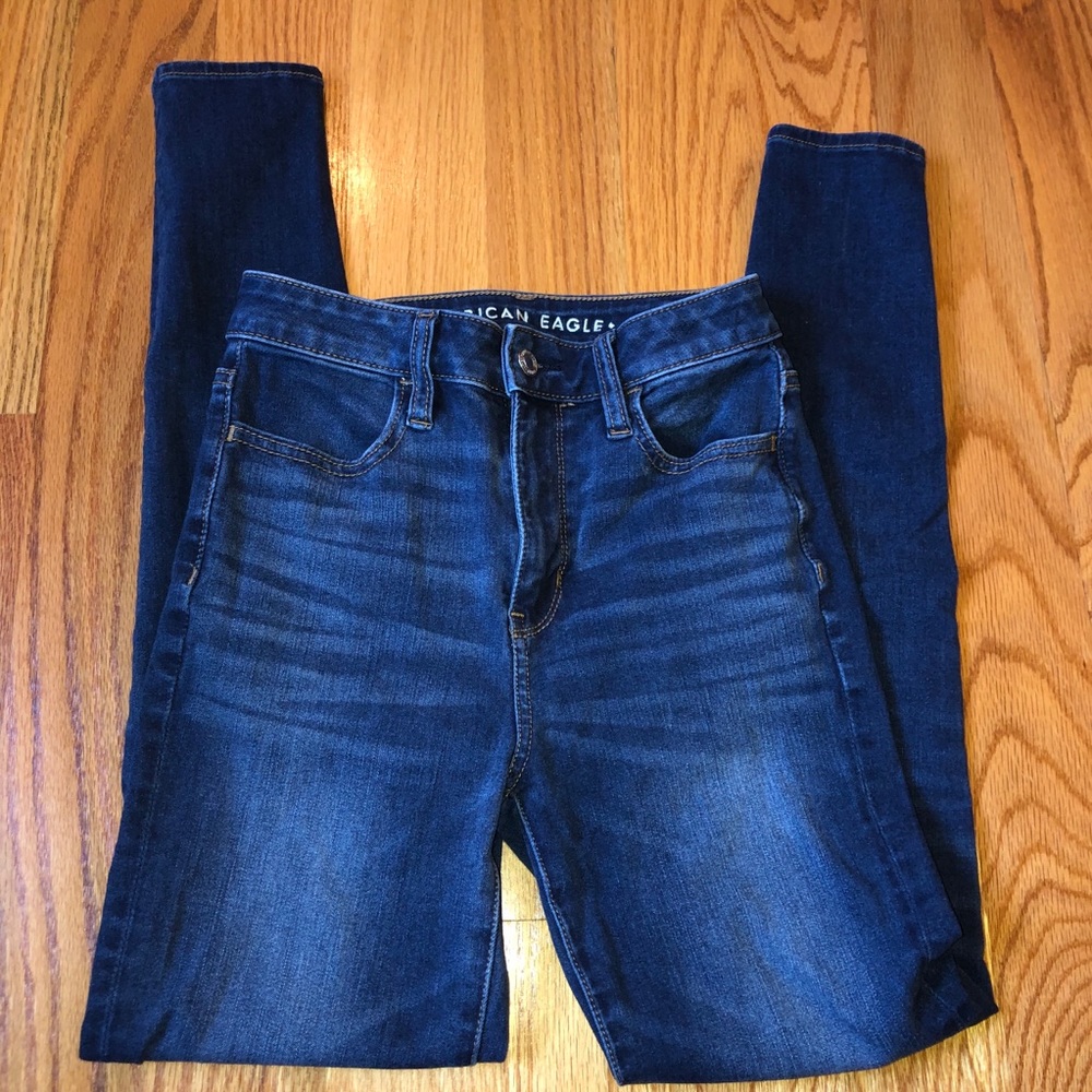 American eagle super high rise jeggings size 0 - Picture 2 of 7